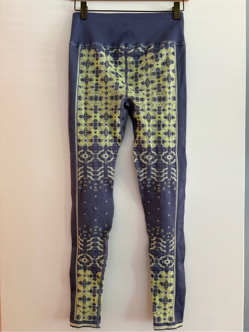 NWOT, Free People Myoko Jacquard Women’s base Leggings stardust combo, Size XS/S
